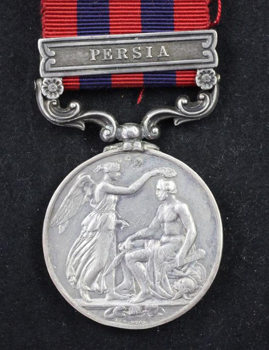 An 1854 Indian General Service medal with Persia clasp